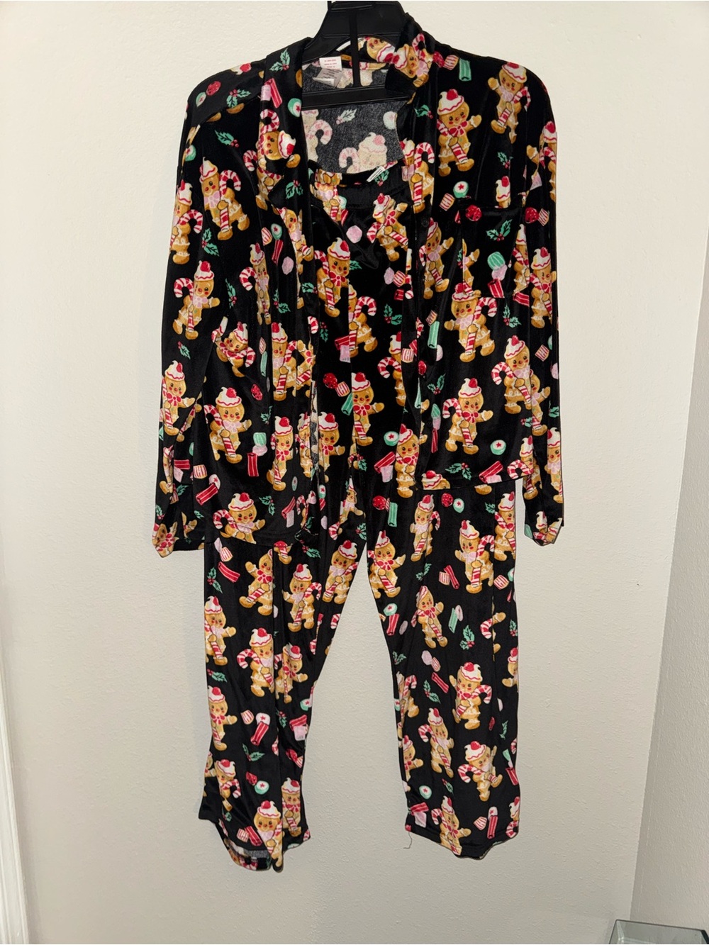 Holiday Time Gingerbread Matching Pajamas Set